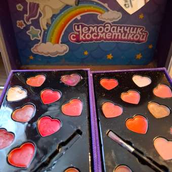 Набор детской декоративной косметики ТОТОША чемодан бьюти - бокс для макияжа Единорог: отзыв пользователя Детский Мир