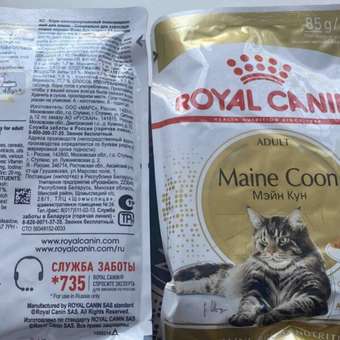 Корм для кошек ROYAL CANIN Мейн кун соус 85г: отзыв пользователя. Зоомагазин Зоозавр