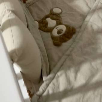 Комплект бортики и одеяло KIRIYA KIDS с вышивкой Мишка: отзыв пользователя Детский Мир