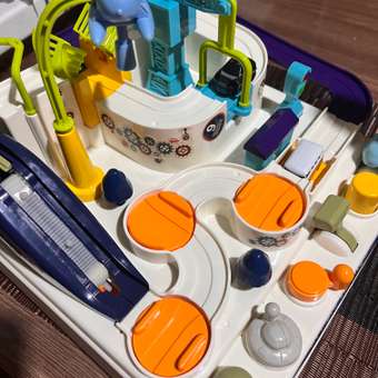 Трек SHARKTOYS магнитный подъёмник + кран: отзыв пользователя Детский Мир