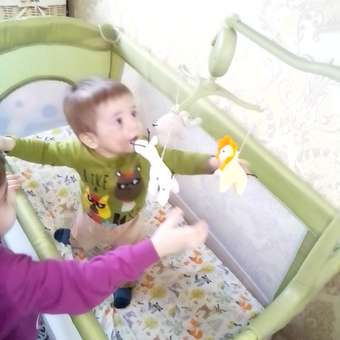 Манеж кровать Babyton Dreamy Green: отзыв пользователя Детский Мир