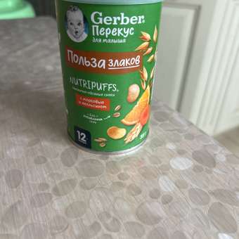 Снеки Gerber морковь-апельсин 35г с 12 месяцев: отзыв пользователя Детский Мир