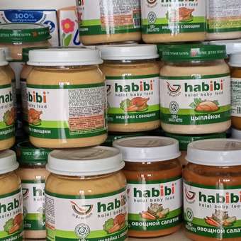 Пюре Habibi Индейка с овощами с 6 мес 100 г 12 упак.: отзыв пользователя Детский Мир