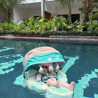 Круг для плавания детский Mambobaby с трусами и навесом 3-24 месяца: отзыв пользователя Детский Мир