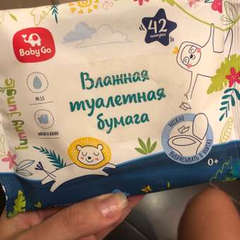 Влажная туалетная бумага BabyGo 42 шт.: отзыв пользователя ДетМир