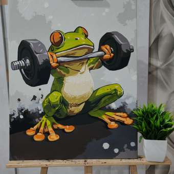 Картина по номерам Art sensation Лягушка на спорте в ассортименте: отзыв пользователя Детский Мир