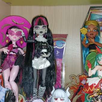 Кукла модельная Monster High Reel Drama HKN27 Дракулаура высота 27 см: отзыв пользователя Детский Мир