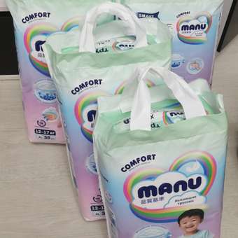 Трусики MANU Comfort XL (12-17 кг) 38 шт.: отзыв пользователя Детский Мир
