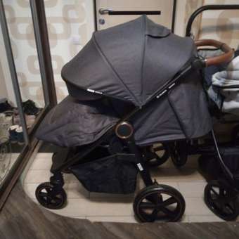 Коляска прогулочная Olsson Grand Dark Shadow серый: отзыв пользователя ДетМир