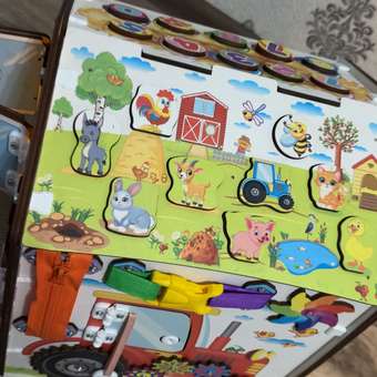 Игрушка MyKiddyQuest бизиборд Ферма: отзыв пользователя Детский Мир