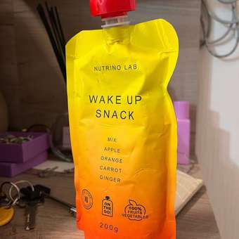 Пюре Nutrino Lab Яблоко апельсин и морковь с имбирем с 3 лет 200 г: отзыв пользователя Детский Мир