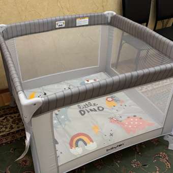 Манеж Babyton Circus Grey: отзыв пользователя ДетМир