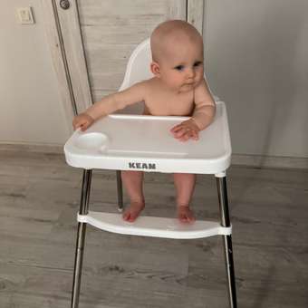 Стульчик для кормления BabyCare Kean белый: отзыв пользователя Детский Мир