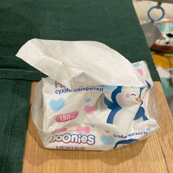 Бумажные платочки Joonies 150 шт.: отзыв пользователя Детский Мир
