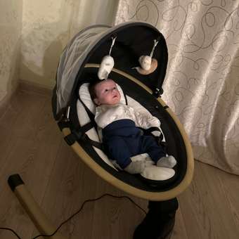 Электронные качели детские Amarobaby Ergo swing чёрные: отзыв пользователя Детский Мир