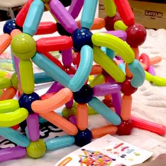 Конструктор SAYFUN toys магнитный 200 дет.: отзыв пользователя Детский Мир