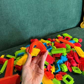 Конструктор BAZUMI игольчатый крупный для малышей мягкий 150 дет.: отзыв пользователя Детский Мир