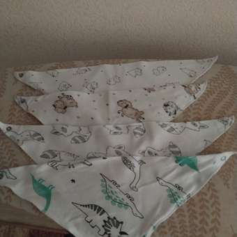 Нагрудник LeeLuckBaby текстиль 4 шт.: отзыв пользователя Детский Мир