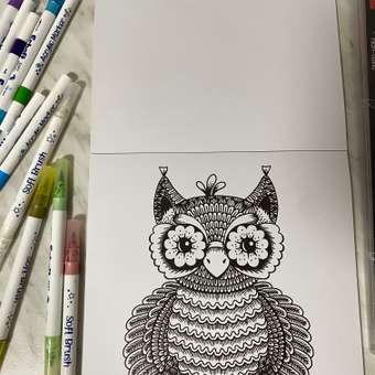 Раскраска Attivio Животный мир антистресс 24 листа: отзыв пользователя Детский Мир