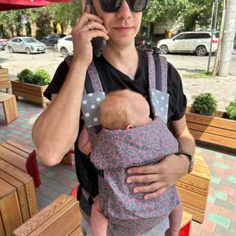 Рюкзак-кенгуру Babyton Слинг Серый: отзыв пользователя ДетМир