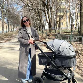 Коляска 2в1 Babyton Sandy Grey серый: отзыв пользователя ДетМир