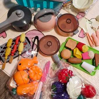 Игрушка TrendToys продукты, посуда 91 предм.: отзыв пользователя Детский Мир