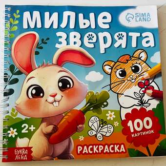 Раскраска для малышей Буква-ленд "Милые зверята", 100 картинок: отзыв пользователя Детский Мир