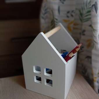 Подставка канцелярская FUTURINO Home Домик: отзыв пользователя ДетМир
