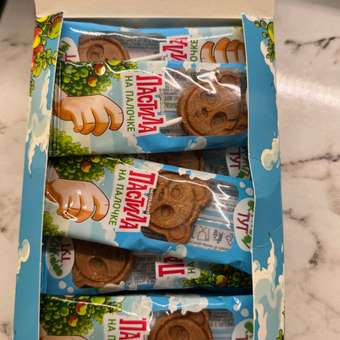 Пастила на палочке яблочная без сахара ФРУКТЫ ТУТ фруктовая 240 гр 24 шт: отзыв пользователя Детский Мир