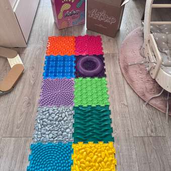 Коврик-пазл ARTSTEP массажный развивающий детский 25 x 235 см: отзыв пользователя Детский Мир