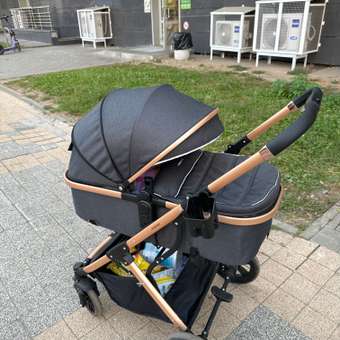 Коляска трансформер MOWbaby jasper 3в1 gold black черный: отзыв пользователя Детский Мир