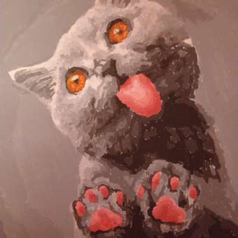 Картина по номерам Hobby Paint Целовашки от котика в ассортименте: отзыв пользователя Детский Мир