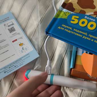 Набор BertToys Говоручка интерактивная игрушка-тренажёр для обучения письму голубой: отзыв пользователя Детский Мир