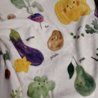 Плед FUTURINO Home Овощная ферма 100х140: отзыв пользователя Детский Мир