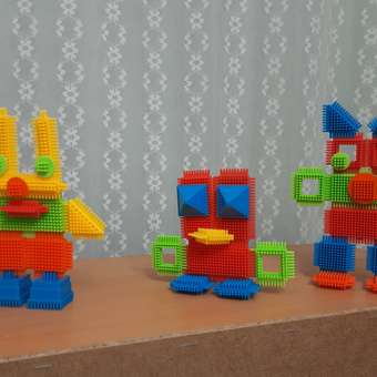 Конструктор BAZUMI игольчатый крупный для малышей мягкий 150 дет.: отзыв пользователя Детский Мир