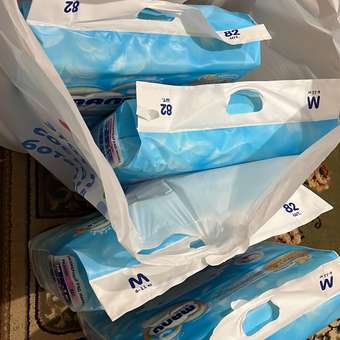 Подгузники MANU M (6-11 кг) 82 шт.: отзыв пользователя Детский Мир