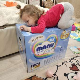 Трусики MANU Premium L (9-15 кг) 156 шт.: отзыв пользователя ДетМир
