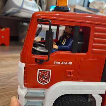 Пожарная машина Bruder MAN (свет и звук) с аксессуарами 1:16: отзыв пользователя Детский Мир