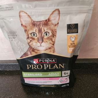 Корм сухой для кошек PRO PLAN DELICATE DIGESTION 400г с курицей для стерилизованных: отзыв пользователя. Зоомагазин Зоозавр