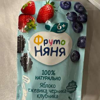 Пюре ФрутоНяня Ягодная дача с 6 мес 90 г: отзыв пользователя Детский Мир