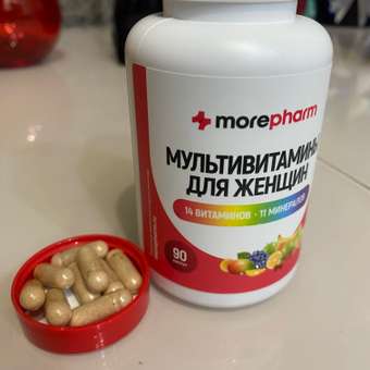 БАД morepharm Мультивитамины для женщин 90 капсул: отзыв пользователя Детский Мир