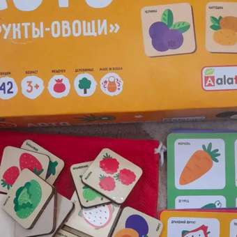 Настольная игра Alatoys Овощи-фрукты в ассортименте: отзыв пользователя Детский Мир