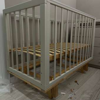 Детская кроватка MOWbaby Lilla, продольный маятник (бежевый): отзыв пользователя Детский Мир