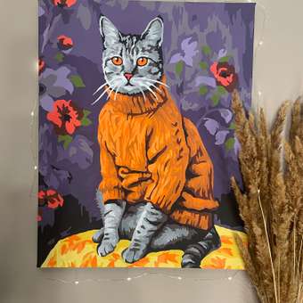 Картина по номерам Hobby Paint Кот в свитере в ассортименте: отзыв пользователя Детский Мир
