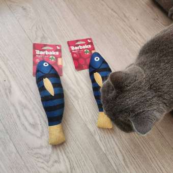 Игрушка для кошек Barbaks Окунь Кузьма с кошачьей мятой 7*21см: отзыв пользователя. Зоомагазин Зоозавр