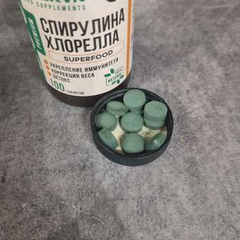 Спирулина Хлорелла OVER Витамины для похудения 100 таблеток: отзыв пользователя Детский Мир