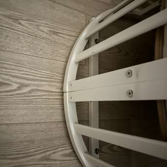 Детская кроватка Азбука Кроваток круглая, универсальный маятник (белый): отзыв пользователя Детский Мир