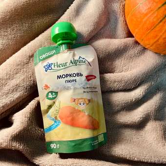 Пюре Fleur Alpine Морковь с 4 мес 90 г: отзыв пользователя Детский Мир