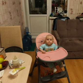 Стульчик для кормления Babyton Bueno Coral-Grey розовый: отзыв пользователя Детский Мир