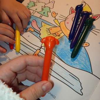 Восковые мелки BabyGo 6 шт.: отзыв пользователя Детский Мир